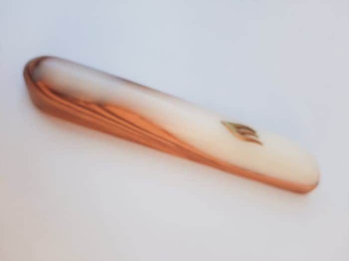 36-6 מזוזה 15 עץ זית ואפוקסי לבן