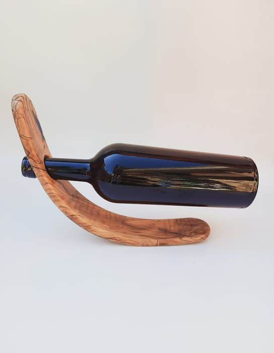 WI2 מעמד ליין עץ זית ומילוי אפוקסי כחול