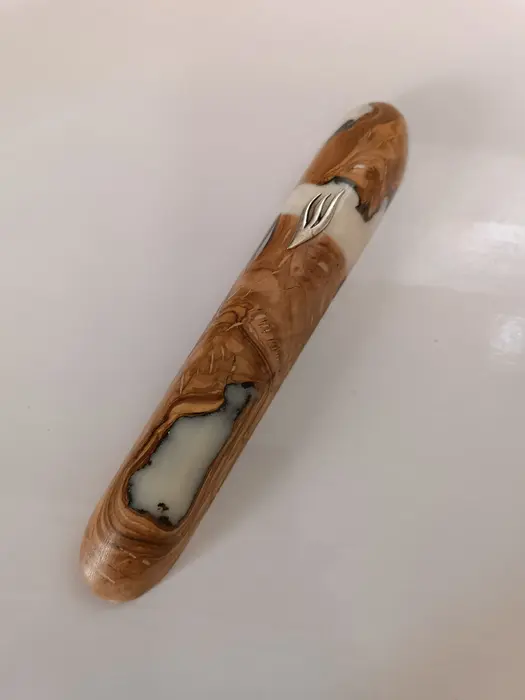 50 בית מזוזה 15 עץ זית אפוקסי לבן